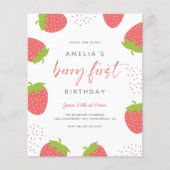 Papier Budget Sweet Berry Première fille 1er anniversaire (Devant)