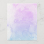 Papier Budget Sweet Little Mermaid Baby shower Invitation (Dos)