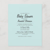 Papier Budget Sweet Panda On Blue C'est un Baby shower ga (Dos)