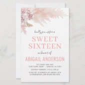 Papier Budget Sweet sixteen Boho Chic Anniversaire Invita (Devant)