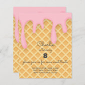 Papier BUDGET Sweet Traitements Glace Anniversaire Invita (Devant / Derrière)