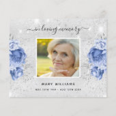 Papier Budget Sympathy argent bleu photo merci (Dos)