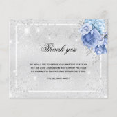 Papier Budget Sympathy argent bleu photo merci (Devant)