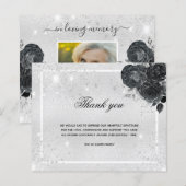 Papier Budget Sympathy argent noir photo merci (Devant / Derrière)