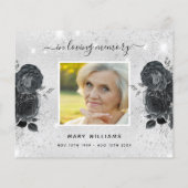 Papier Budget Sympathy argent noir photo merci (Dos)