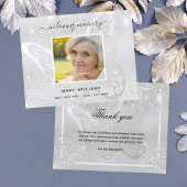 Papier Budget Sympathy argent papillon photo merci