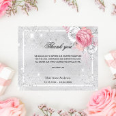 Papier Budget Sympathy argent rose merci