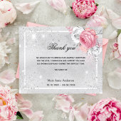 Papier Budget Sympathy argent rose merci