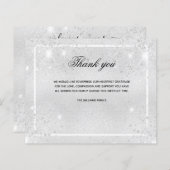 Papier Budget Sympathy argent scintille photo merci (Devant / Derrière)