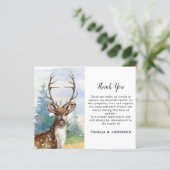 Papier Budget Sympathy Funeral Merci Memorial Deer (Debout devant)