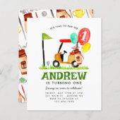 Papier Budget Temps de parte Panier Golf de ballon Annive (Devant / Derrière)