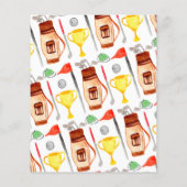 Papier Budget Temps de parte Panier Golf de ballon Annive (Dos)