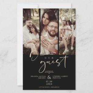 Papier Budget tendance Moderne 3 Mariage Collage Photos