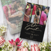 Papier Budget tendance Moderne 4 Mariage Collage Photos