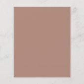 Papier Budget Terra Cotta Boho Mariage Moderne Simple (Dos)