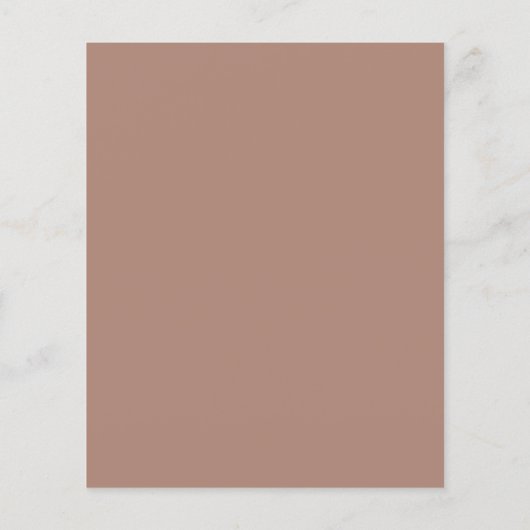 Papier Budget Terra Cotta Boho Mariage Moderne Simple (Dos)