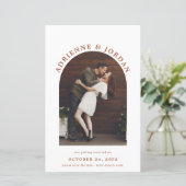 Papier BUDGET Terracotta Arc de rouille Photo Enregistrer (Debout devant)