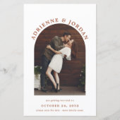 Papier BUDGET Terracotta Arc de rouille Photo Enregistrer (Devant)