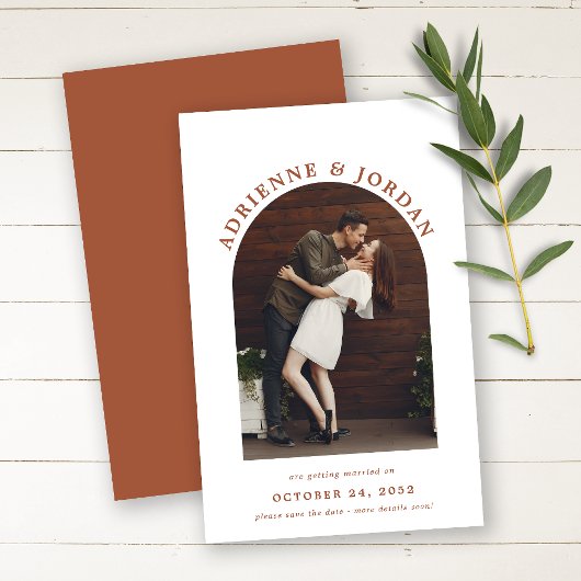 Papier BUDGET Terracotta Arc de rouille Photo Enregistrer