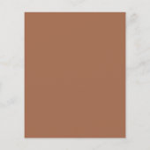 Papier Budget Terracotta Boho Mariage Moderne Simple (Dos)