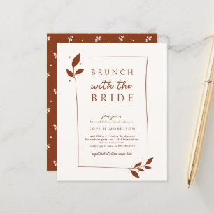 Papier Budget Terracotta Botanique Brunch Fête des mariée