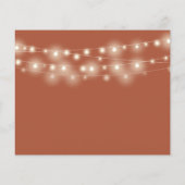 Papier Budget Terracotta Détails du Mariage Photo Invitat (Dos)