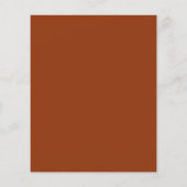 Papier Budget Terracotta Enregistrer la date Script minim (Dos)