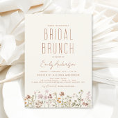Papier Budget Terracotta Fleur sauvage Bridal Brunch Douc
