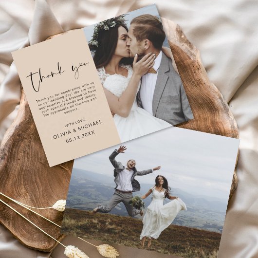 Papier Budget Terracotta Mariage Merci photo