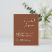 Papier Budget Terracotta moderne nuptiale douche Invitati (Debout devant)