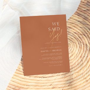 Papier Budget Terracotta   Nous Avons Dit Oui Mariage Min