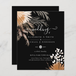 Papier BUDGET Terracotta Pampas Grass Mariage tropical