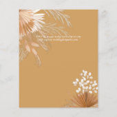 Papier BUDGET Terracotta Pampas Grass Mariage tropical (Dos)