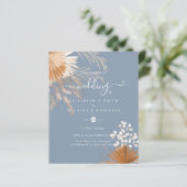 Papier BUDGET Terracotta Pampas Grass Mariage tropical (Debout devant)