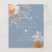 Papier BUDGET Terracotta Pampas Grass Mariage tropical (Devant)