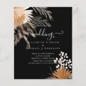 Papier BUDGET Terracotta Pampas Grass Mariage tropical (Devant)