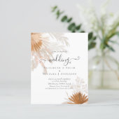Papier BUDGET Terracotta Pampas Grass Mariage tropical (Debout devant)