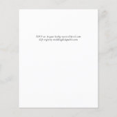 Papier BUDGET Terracotta Pampas Grass Mariage tropical (Dos)