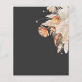 Papier budget terracotta pampas herbe enregistrer la date (Dos)