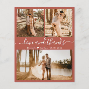 Papier Budget Terracotta Photo Collage Mariage Merci