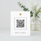 Papier Budget Terracotta QR Code Tout en un Mariage (Debout devant)