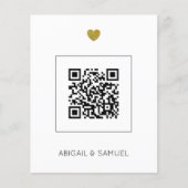 Papier Budget Terracotta QR Code Tout en un Mariage (Devant)