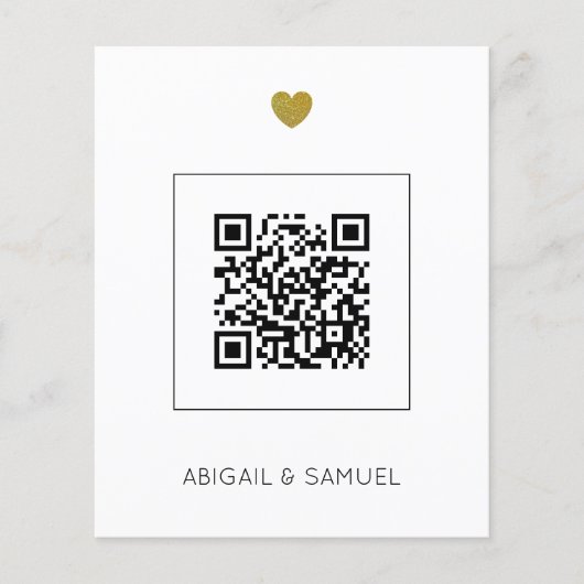 Papier Budget Terracotta QR Code Tout en un Mariage (Devant)