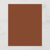 Papier Budget Terracotta Rustic Enregistrer La Date (Dos)
