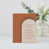 Papier BUDGET Terracotta Terre Tons Gras Mariage (Debout devant)