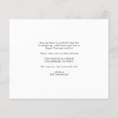 Papier BUDGET Thanksgiving Citrouille Moving Faire-part (Dos)