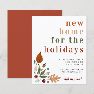 Papier Budget Thanksgiving New Home Moving Faire-part