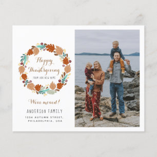 Papier Budget Thanksgiving Wreath Moving Faire-part