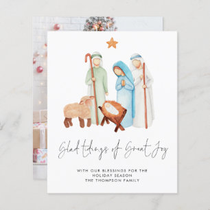 Papier Budget Tidings Great Joy Nativité Photo