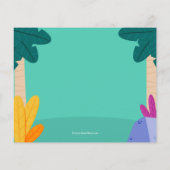 Papier Budget Tiger Kid's Photo Anniversaire Invitations (Dos)